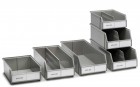 Stohovací zásobník Kennoset, šedý, 230x400x150mm, 6423-30R