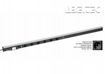 Káblový kanál 1400, 6 zásuviek, 2 USB, fcp, vypínač, TPR14-010-FR