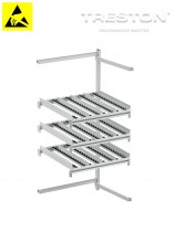 Bočné-zadné rozšírenie Treston FiFo Flow Rack, M900, ESD, 933x735x1860mm, TFR900SRE-49