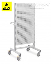 Priemyselný vozík Treston Multi Trolley M750 ESD, vysoký, perf. panely, TMTH7-005-49