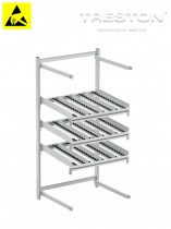 Zadné rozšírenie Treston FiFo Flow Rack, M900, ESD, 933x735x1860mm, TFR900RE-49