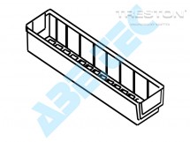 Policový zásobník 5010-1, 500 x 92 x 82 mm, transparentný