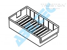 Zásobník L-04, 175 x 92 x 59 mm, transparentný