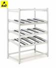  - Základný modul Treston FiFo Flow Rack, M1350, ESD, 1385x805x1860mm, TFR1350-49