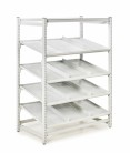  - Základný modul Treston FiFo Flow Rack, M1350, 1385x805x1860mm, TFR1350SS-49