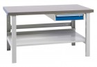 Spodná polica pre stoly Workshop 2250, nastaviteľné nohy, 2120x648mm, 92449016