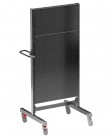 Treston - Priemyselný vozík Treston Multi Trolley M750, vysoký, perf. panely, čierny TMTH7-005-18