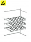 Treston - Bočné-zadné rozšírenie Treston FiFo Flow Rack, M1350, ESD, 1385x735x1860mm, TFR1350SRE-49