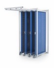 Treston - Systém skladovanie náradia, modrý, 4 panely, 830518-07