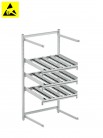  - Zadné rozšírenie Treston FiFo Flow Rack, M900, ESD, 933x735x1860mm, TFR900RE-49