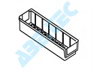 Policový zásobník 4010-6, 400 x 92 x 82 mm, modrý